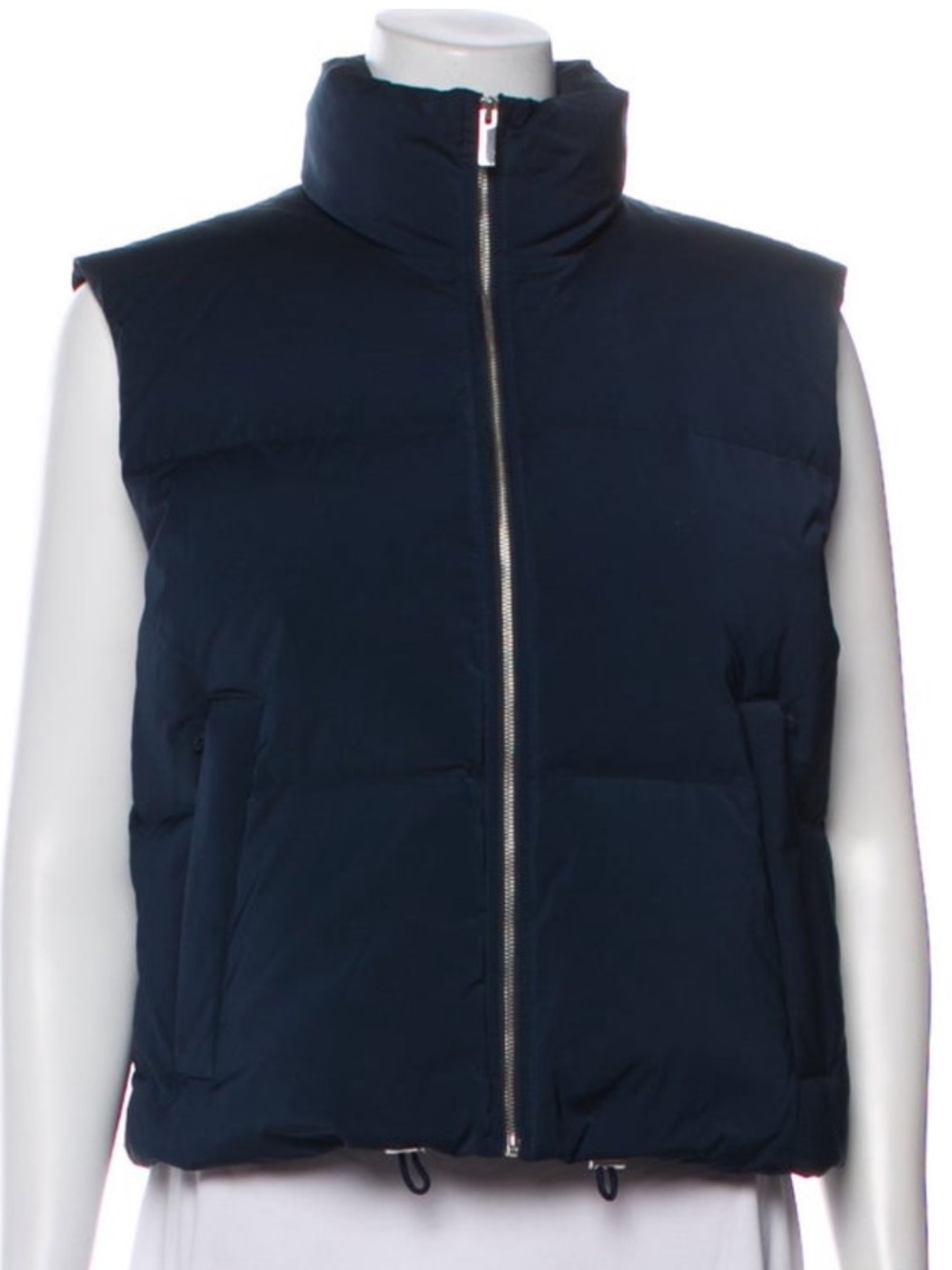 Theory Dark Navy Quilted Puffer Vest